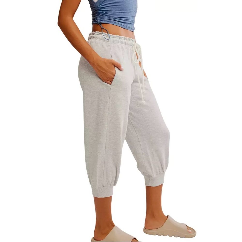 Free people flutter cropped joggers - Picture 4 of 6